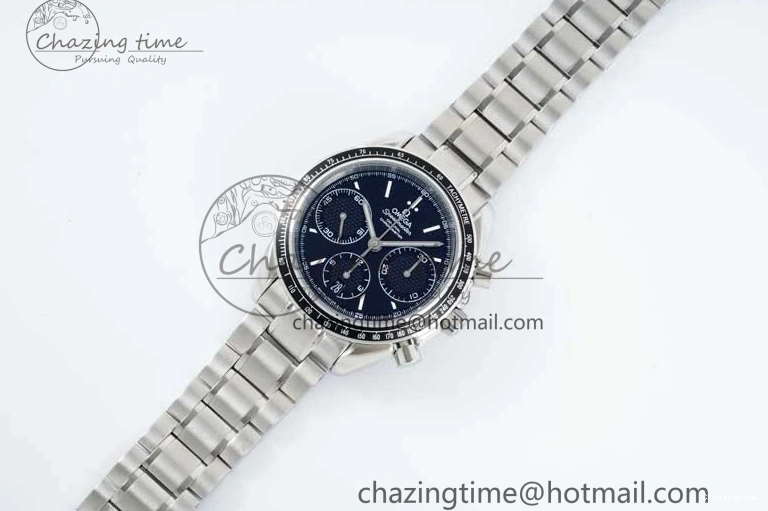 0217 Speedmaster Racing Master SS HKF Best Edition Black Dial on SS Bracelet A Versatile 7810